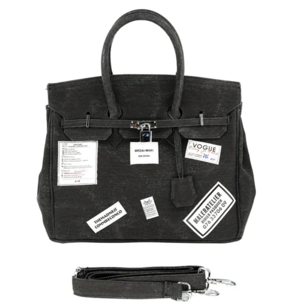 BC Black Canvas Handbag